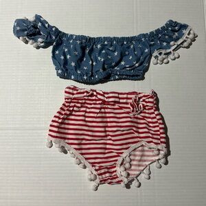 Memorial day/Labor Day/Fourth of July toddler outfit